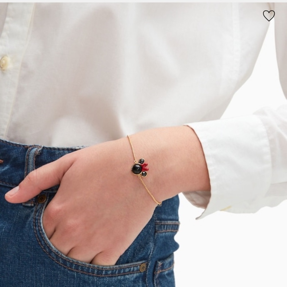 Kate Spade x Disney Minnie Mouse Slider Bracelet NWT